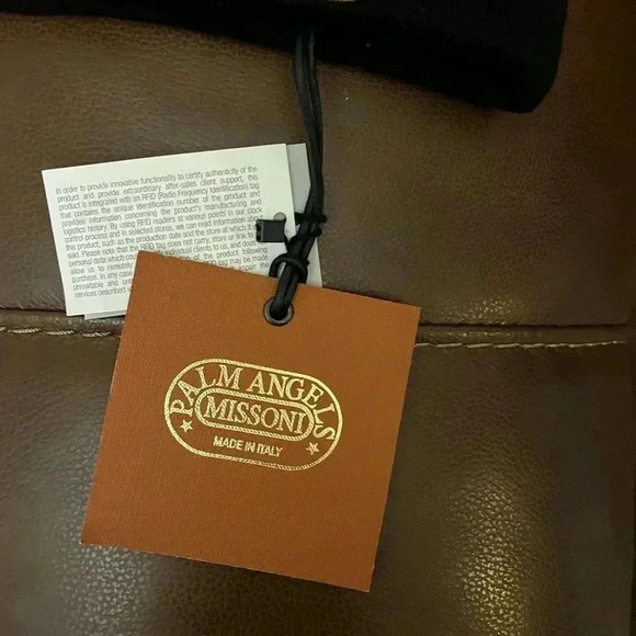 NWT PALM ANGELS X MISSONI HERITAGE BEANIE Black Yellow - Picture 8 of 8